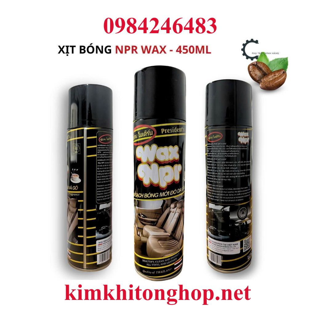 Chai xịt nội thất ô tô Wax NPR